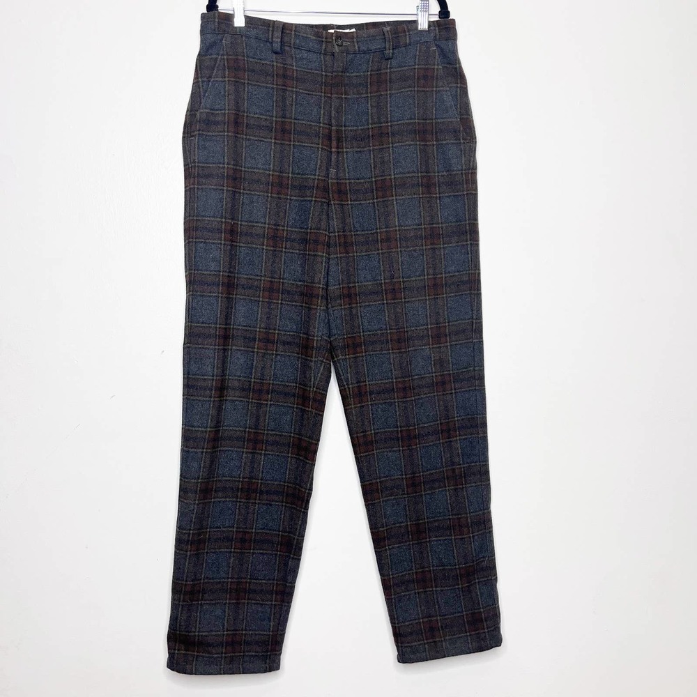 Vintage J.Crew Plaid Wool Blend Pants